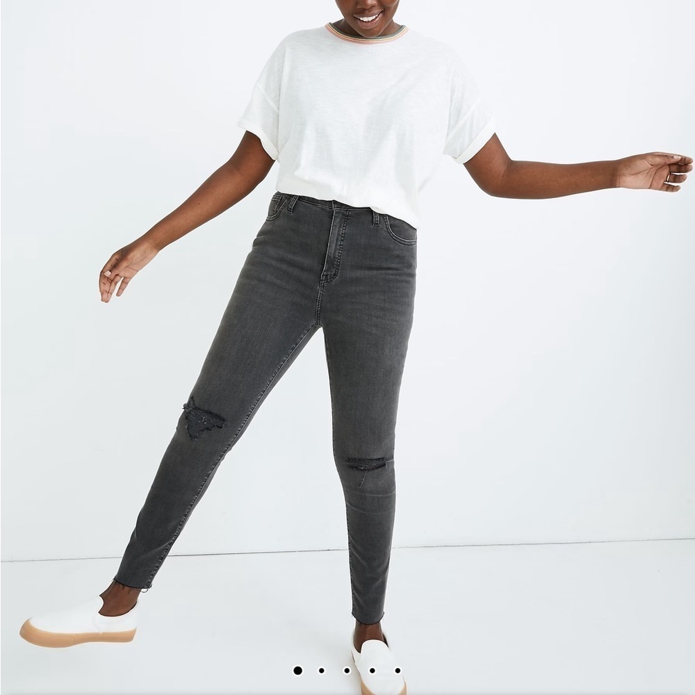 Women’s Madewell Plus Size Black Distressed Jeans